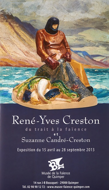 René-Yves Creston du trait à la faïence et Suzanne Candré-Creston.