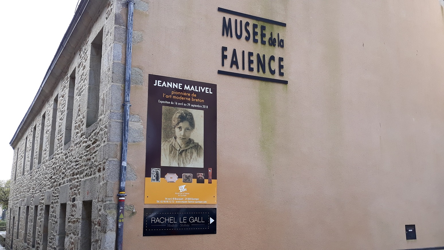 Affiche de l'exposition Jeanne Malivel.